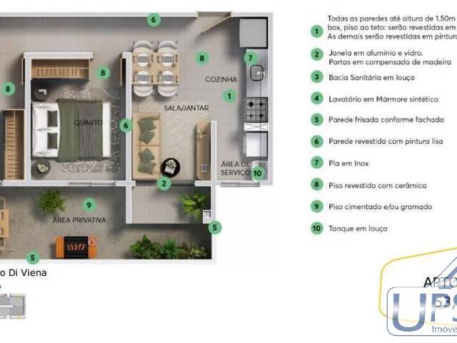 #1072 - Apartamento para Venda em São José dos Campos - SP - 1