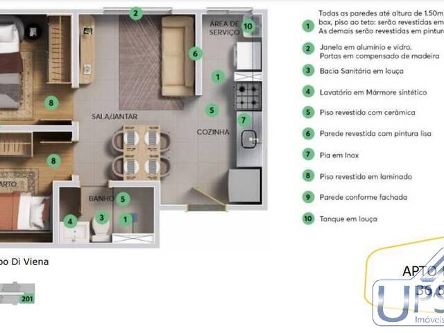 #1074 - Apartamento para Venda em São José dos Campos - SP - 1