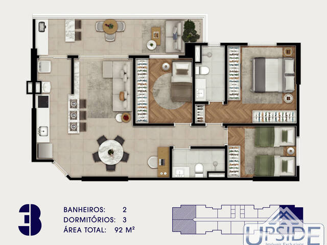 #1258 - Apartamento para Venda em São José dos Campos - SP - 1